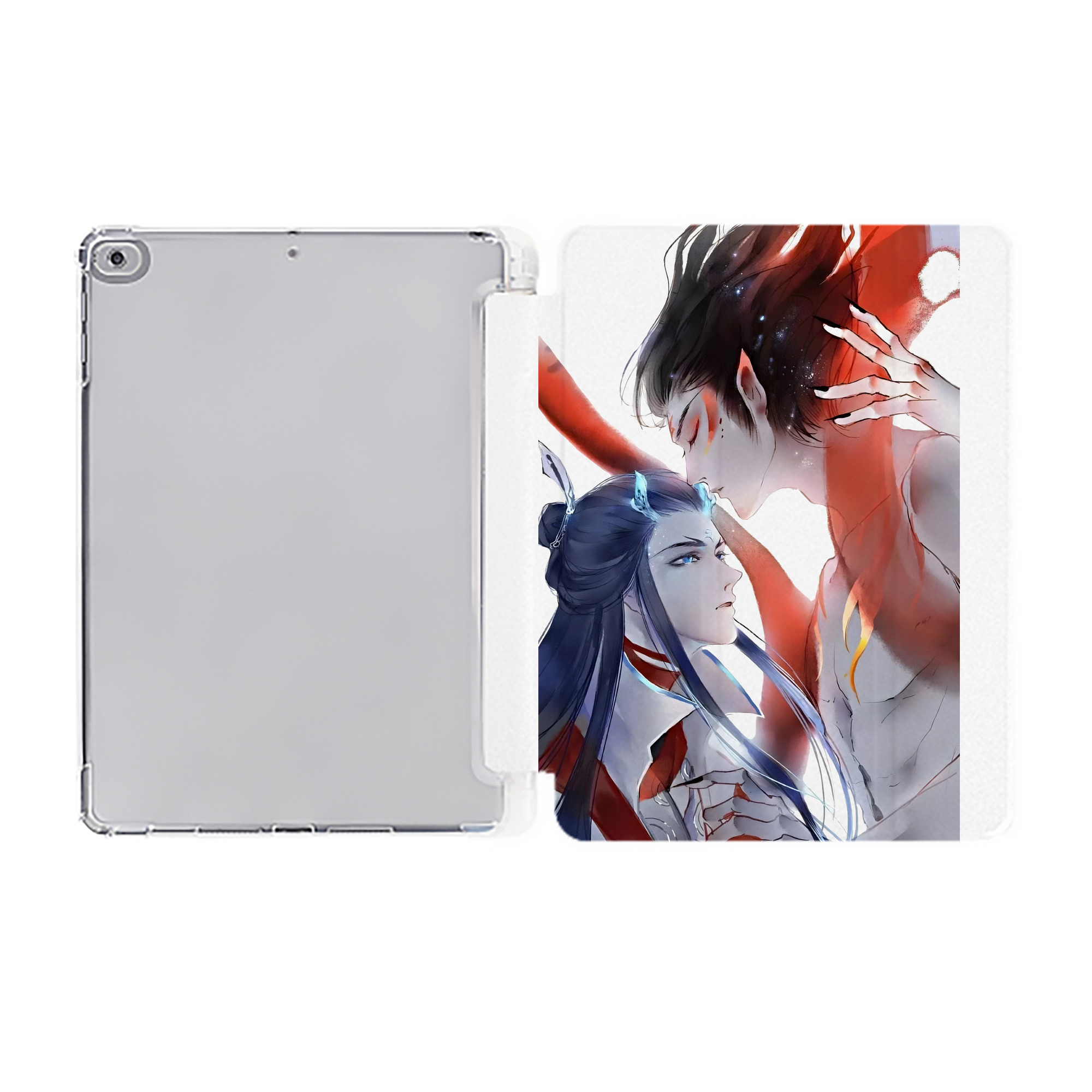 Ne Zha 2 ナタ 魔童の大暴れ IPad ケース ペン収納付き 三つ折りスタンド PUレザー×シリコン 対応機種9.5/10.5/10.9インチ